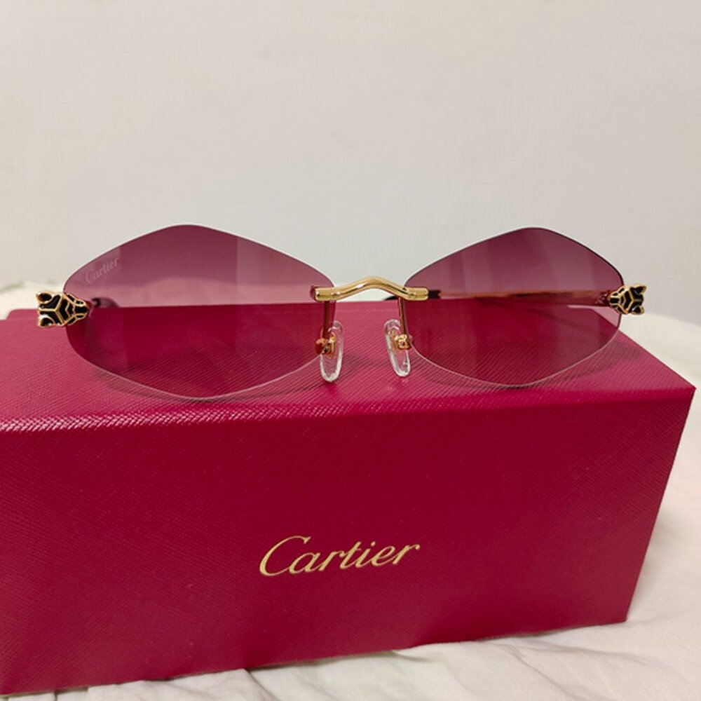 Cartier pink sunglasses
